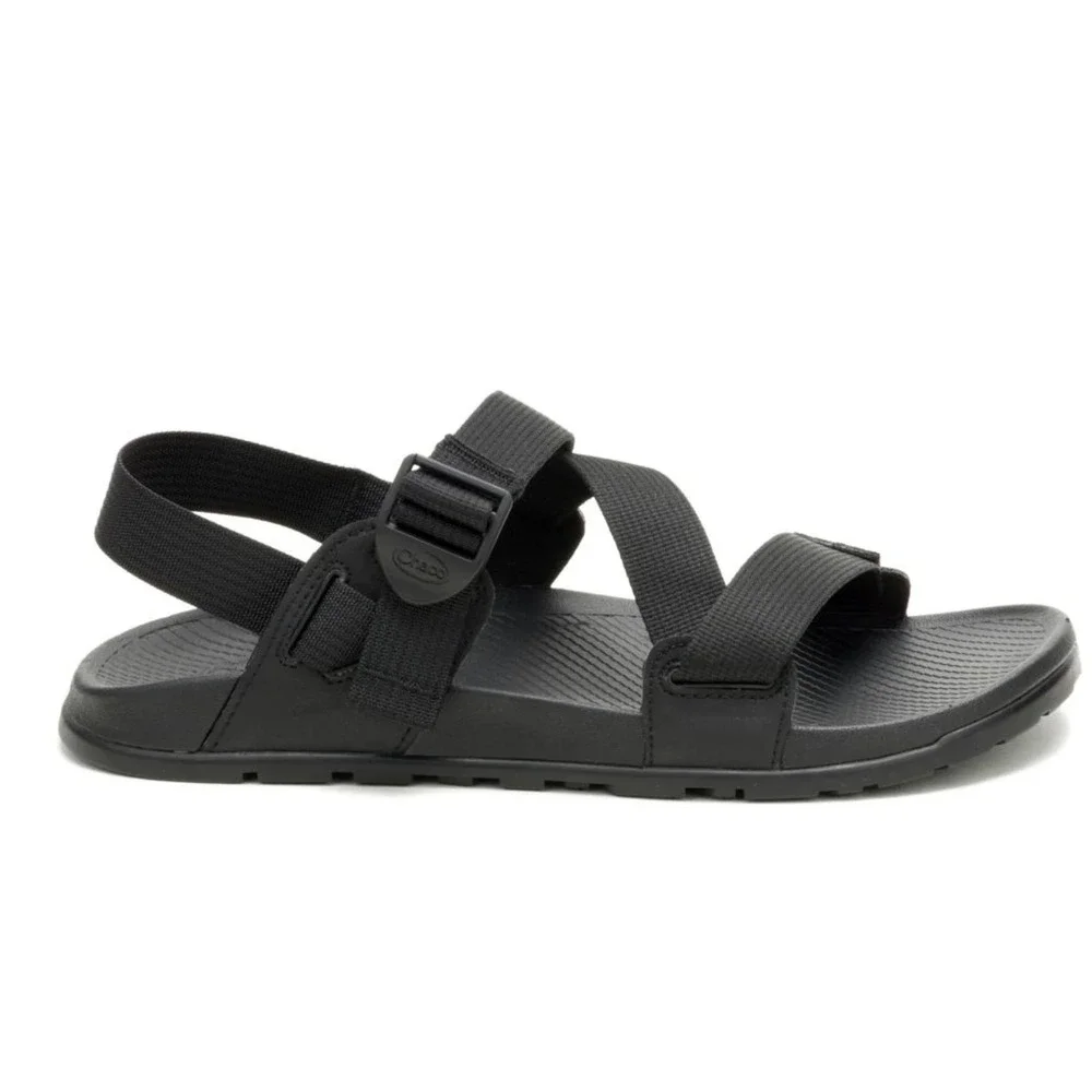 Chaco Mens Lowdown Sandals US 8‎ Black Heel Strap Hiking Walking Outdoor Shoes